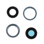 Lentilles + contour de caméra bleu iPhone 14